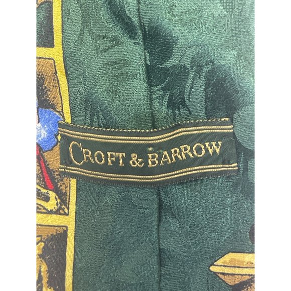 Craft and barrow men’s tie Santa in His Workshop A Merry Christmas 100% Silk Mad - Picture 6 of 7